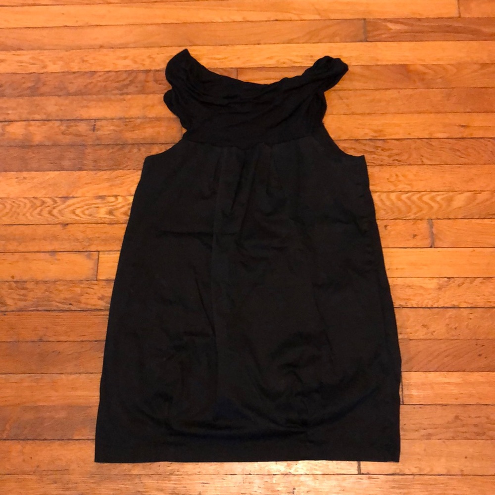 Black bubble dress with changeable top